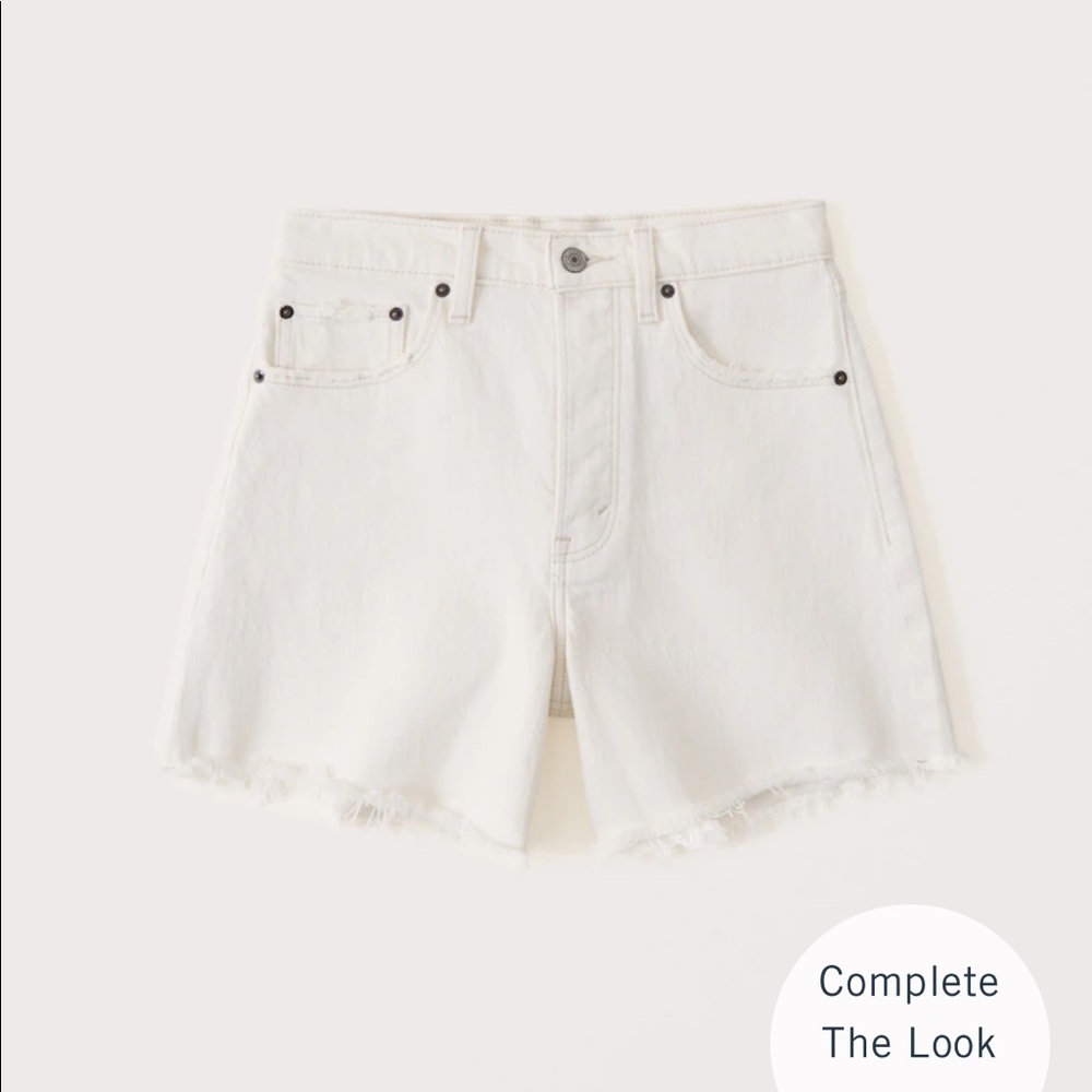 Abercrombie high rise dad short - size 28 (6)
